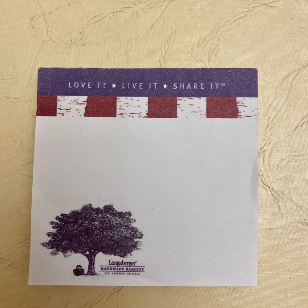 Longaberger Fan Pack: Notepad, Card Holder, Coin Purse & Number Sheet - Picture 6 of 10
